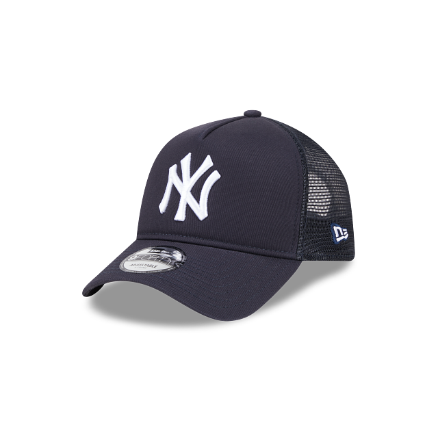 NEW YORK YANKEES 9FORTY A-FRAME NEW ERA DARK NAVY TRUCKER SNAPBACK HAT