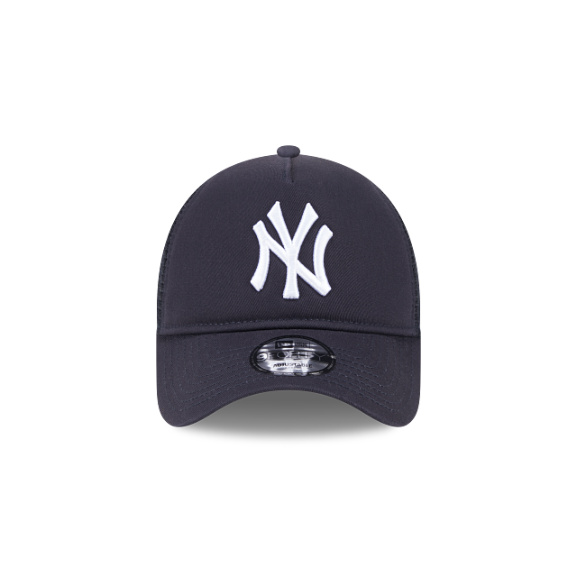 NEW YORK YANKEES 9FORTY A-FRAME NEW ERA DARK NAVY TRUCKER SNAPBACK HAT