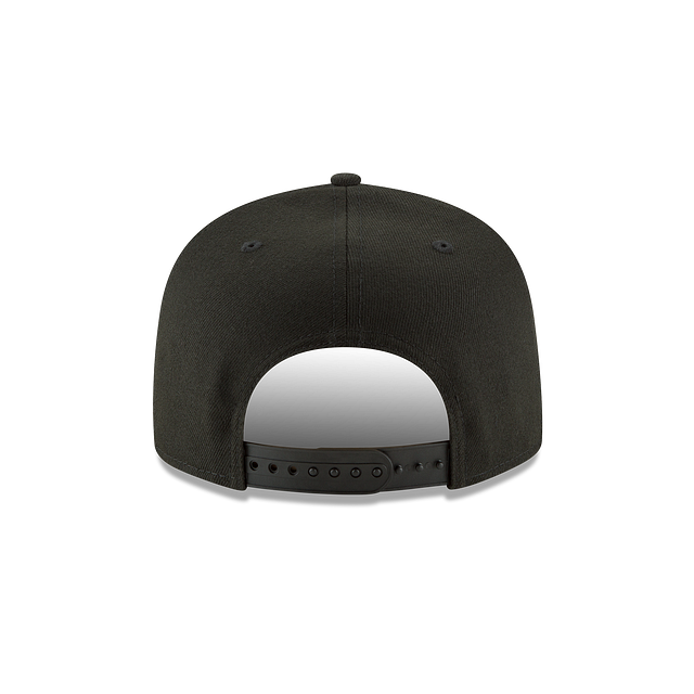 LAS VEGAS RAIDERS 9FIFTY NEW ERA BLACK/WHITE SHIELD SNAPBACK HAT
