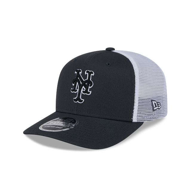 NEW YORK METS 9SEVENTY NEW ERA GREY TRUCKER SNAPBACK HAT