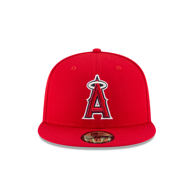 ANAHEIM ANGELS NEW ERA 59FIFTY RED FITTED HAT