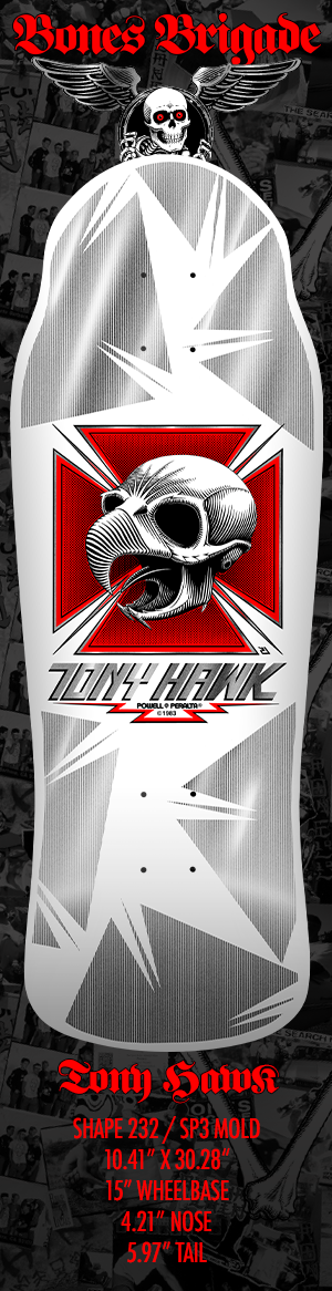 BONES BRIGADE SERIES 17 TONY HAWK SKATEBOARD DECK - 10.0"
