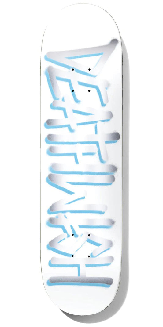 DEATHWISH DEATHSPRAY WHT/SLV DECK- 8.25"