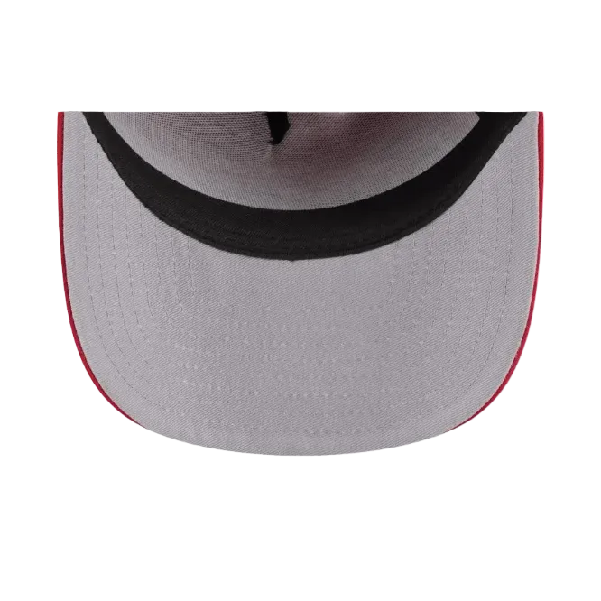 OHIO STATE BUCKEYES 9FIFTY A-FRAME NEW ERA NCAA RED SCRIPT SNAPBACK HAT
