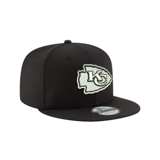 KANSAS CITY CHIEFS 9FIFTY NFL NEW ERA BLACK SNAPBACK HAT
