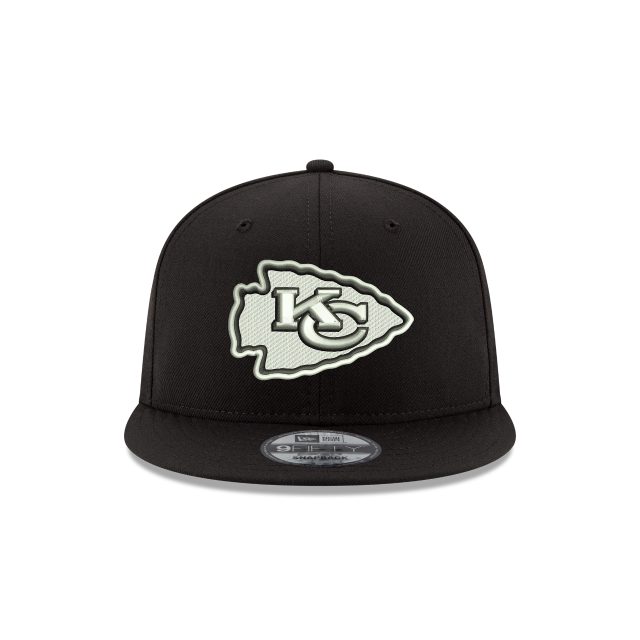 KANSAS CITY CHIEFS 9FIFTY NFL NEW ERA BLACK SNAPBACK HAT
