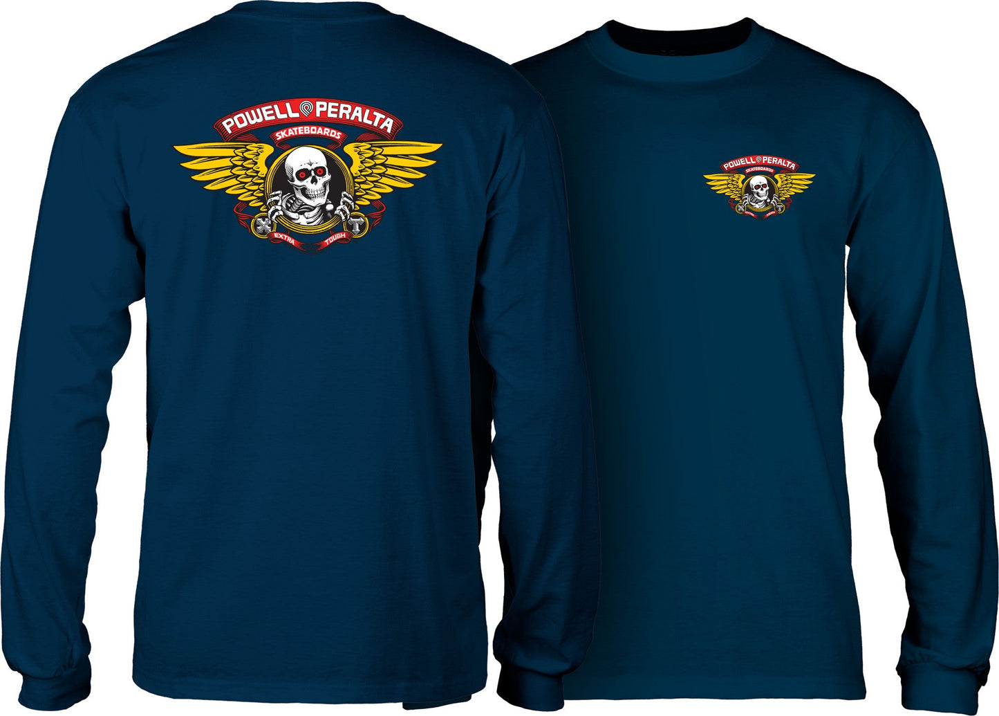 Powell Peralta Winged Ripper Long Sleeve T-shirt Navy