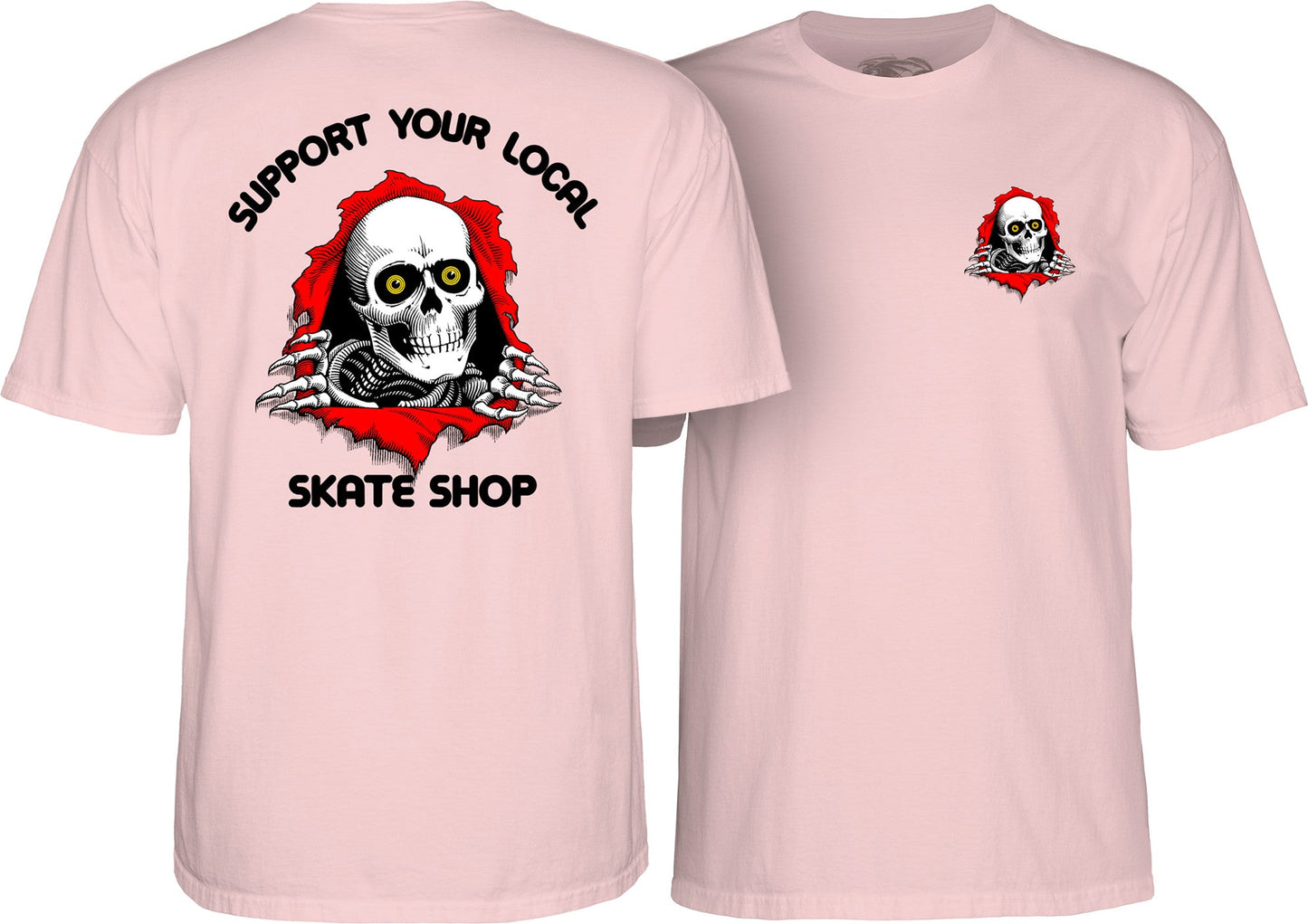 Powell Peralta 'Support Your Local Skate Shop' T-shirt - Pink