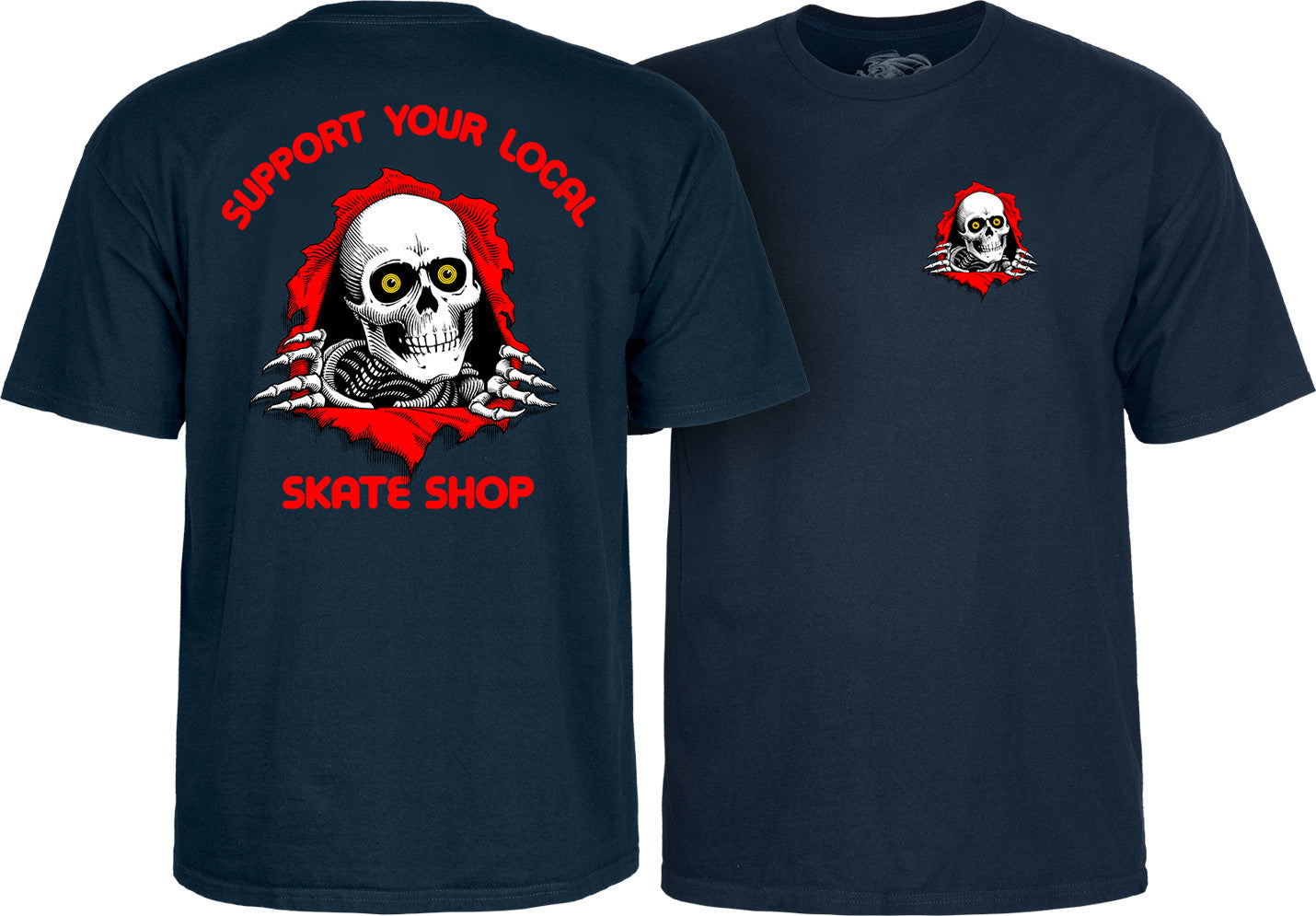 Powell Peralta 'Support Your Local Skate Shop' T-shirt - Navy