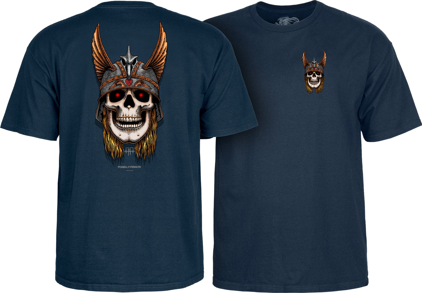 Powell Peralta Andy Anderson Skull T-shirt - Navy