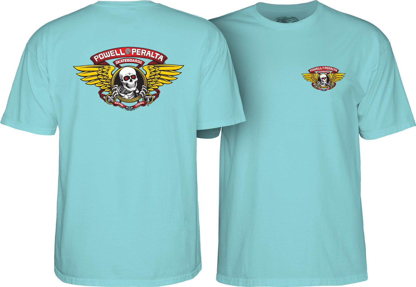 Powell Peralta Winged Ripper T-shirt Teal Ice