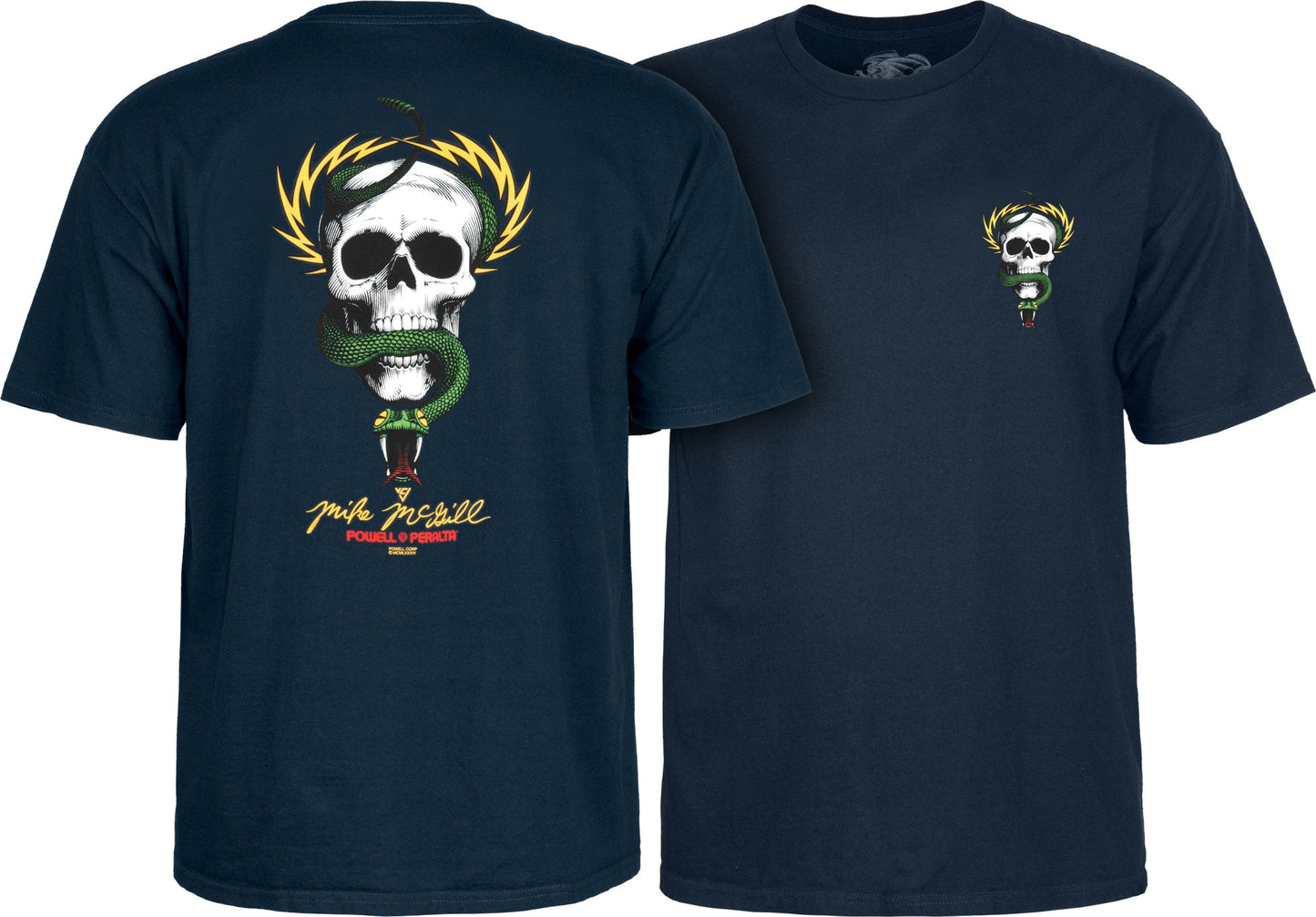 Powell Peralta Mike McGill Skull & Snake T-shirt - Navy