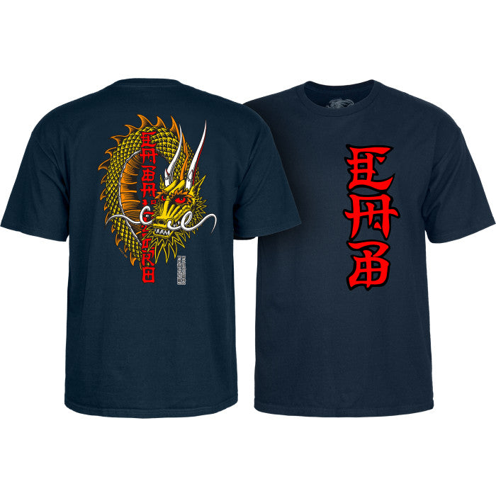 Powell Peralta Steve Caballero Ban This Dragon T-shirt - Navy