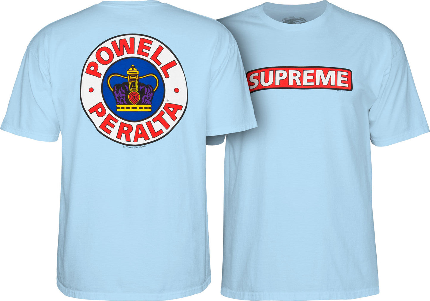 Powell Peralta Supreme T-Shirt- Powder Blue