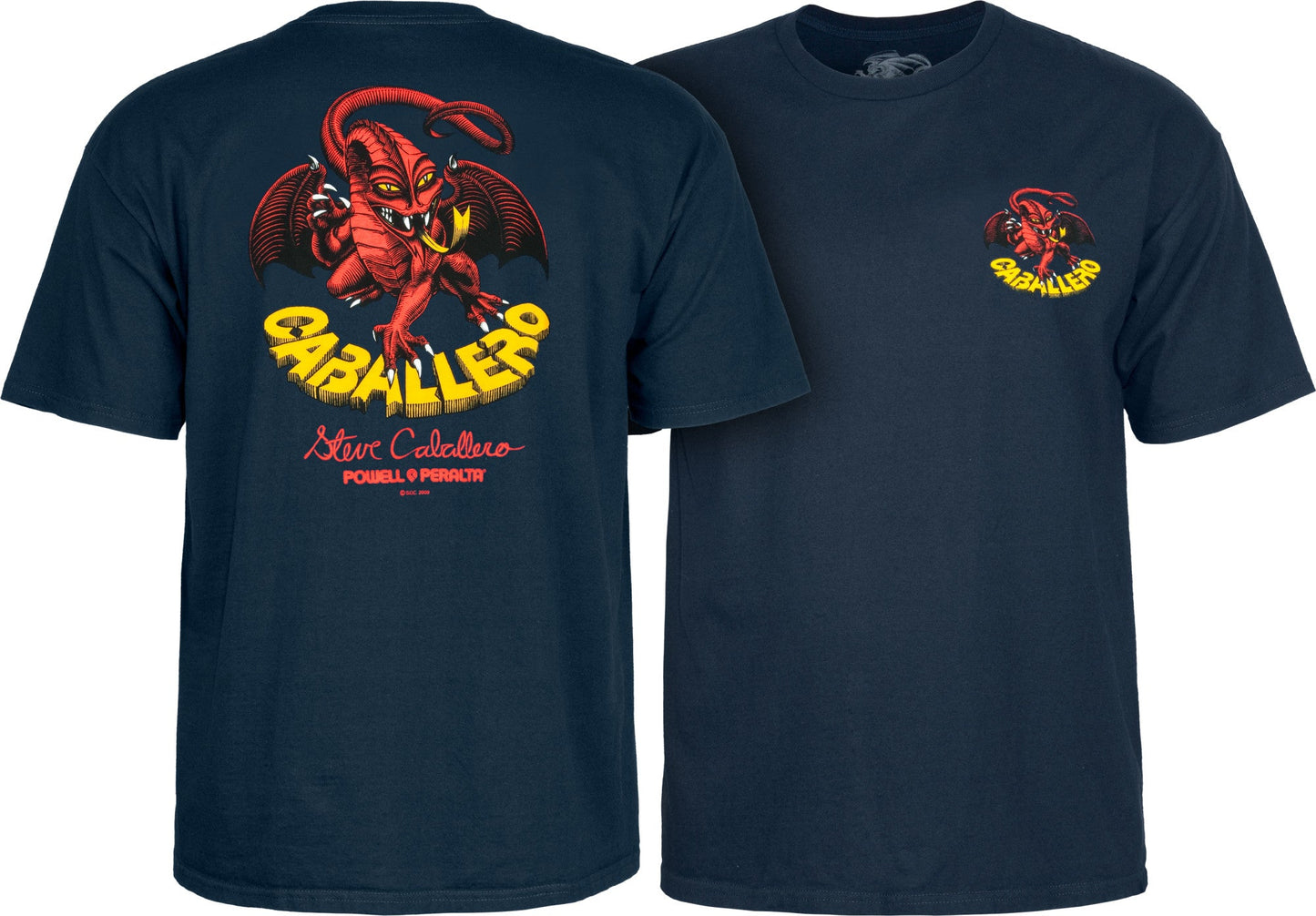 Powell Peralta Steve Caballero Dragon II T-shirt - Navy