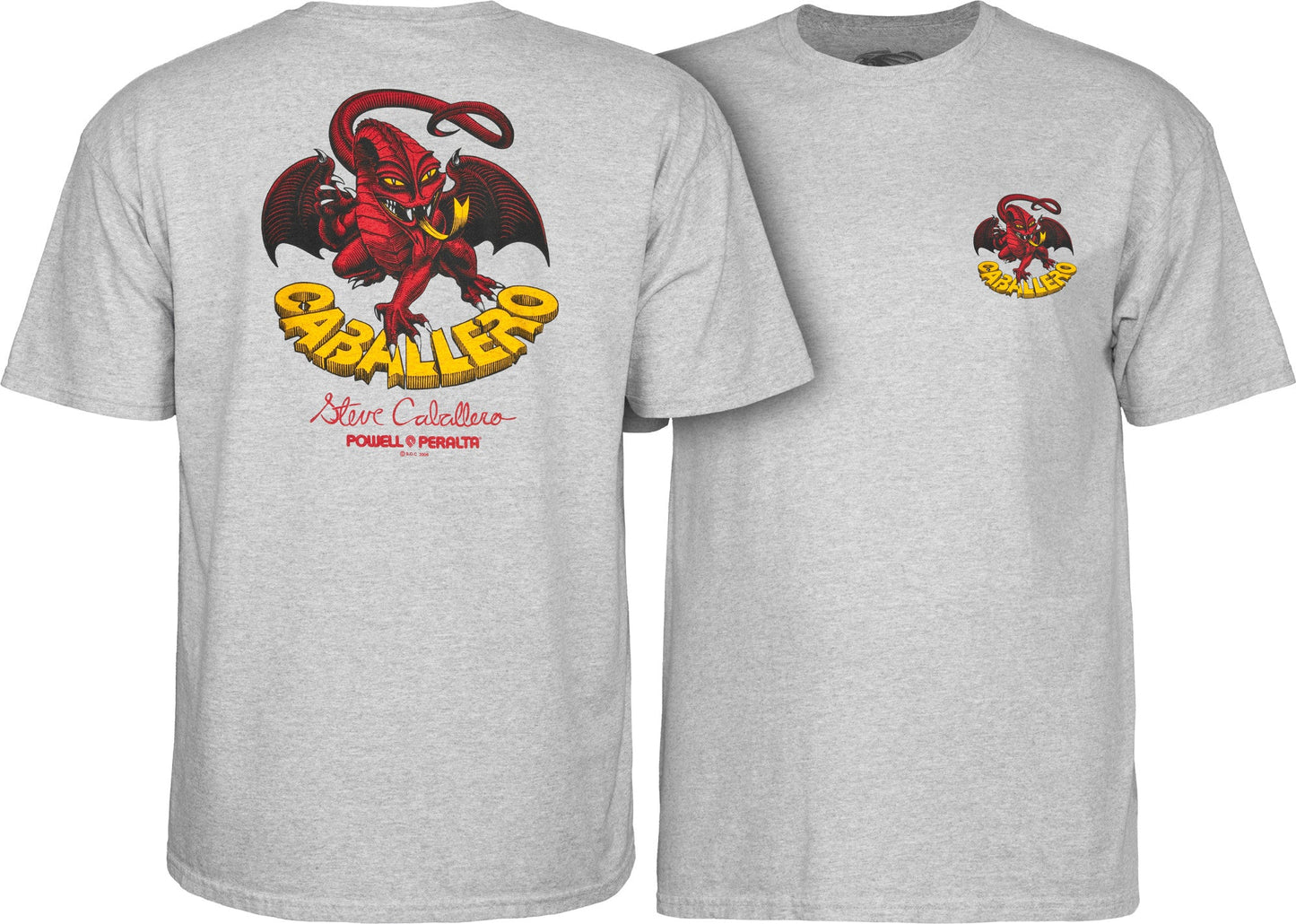 Powell Peralta Steve Caballero Dragon II T-shirt - Grey