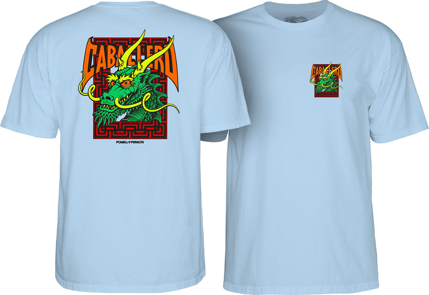 Powell Peralta Steve Caballero Street Dragon T-shirt - Powder Blue