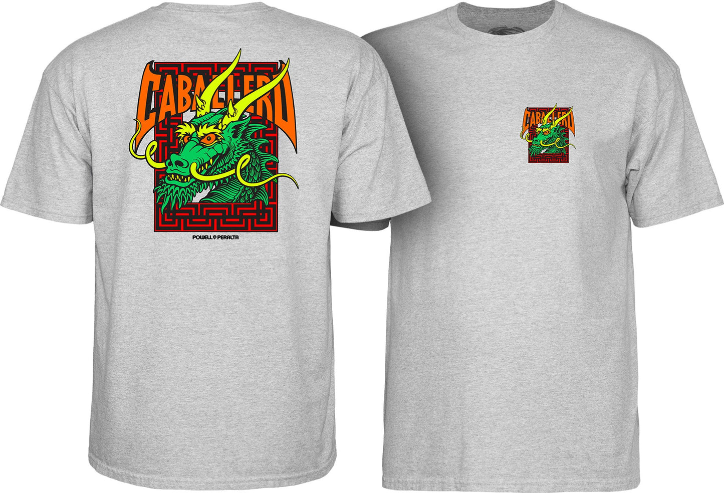 Powell Peralta Steve Caballero Street Dragon T-shirt - Grey