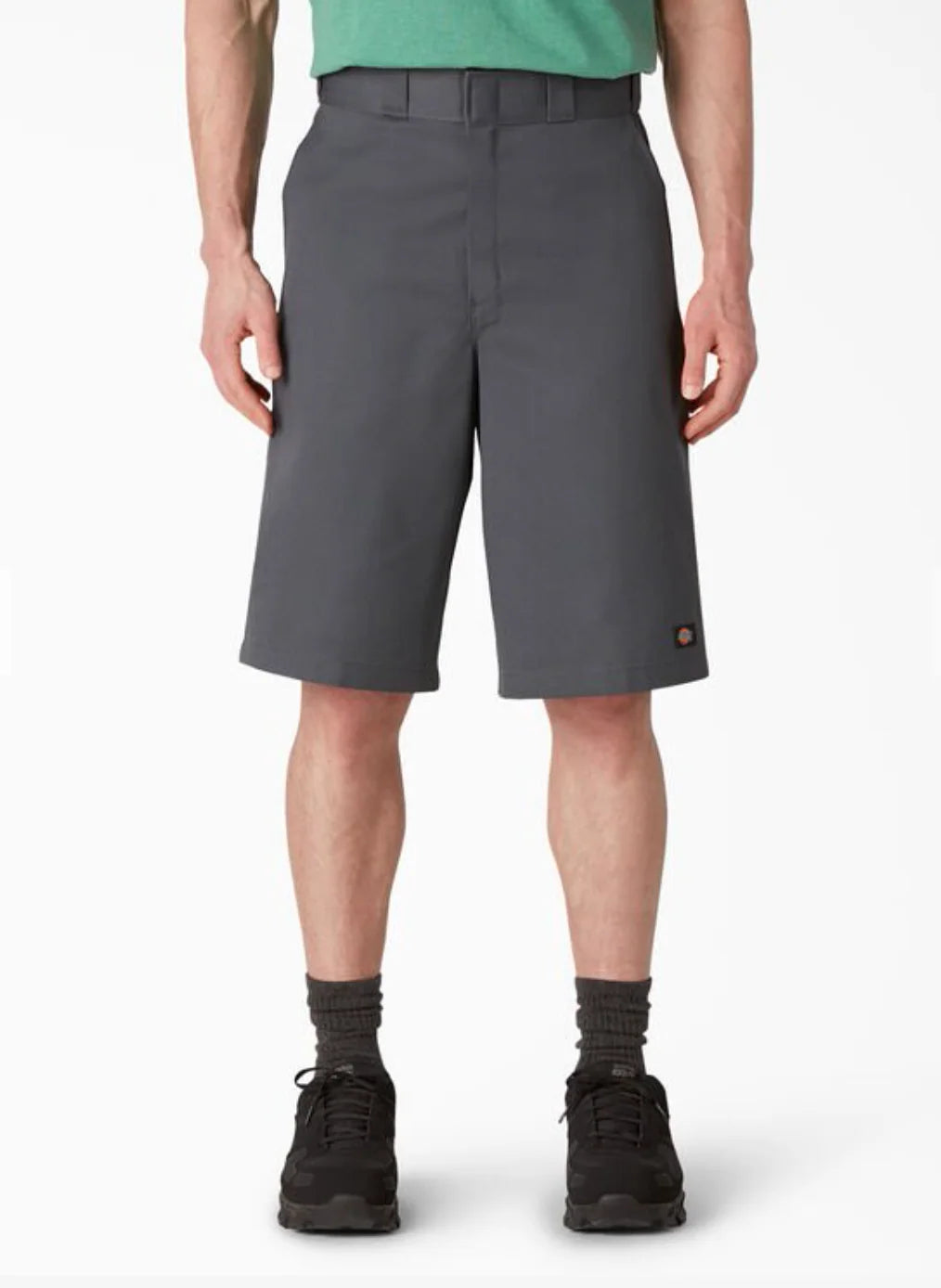 DICKIES LOOSE FIT TWILL WORK SHORTS, 13" - CHARCOAL