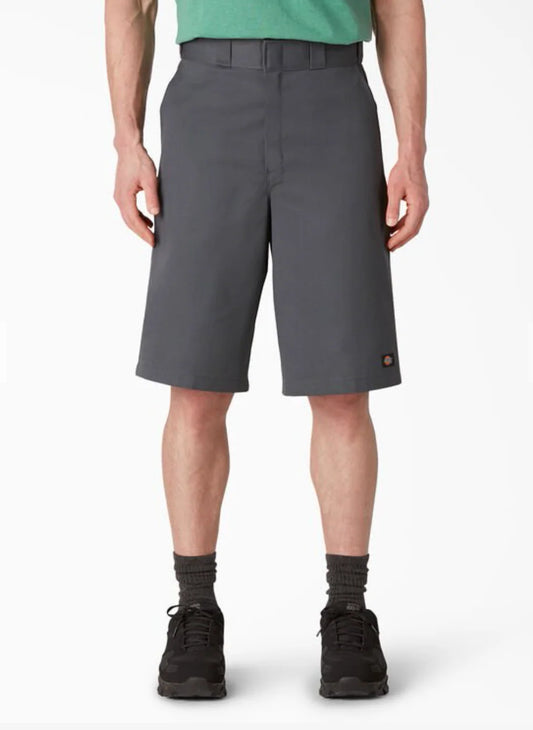 DICKIES LOOSE FIT TWILL WORK SHORTS, 13" - CHARCOAL
