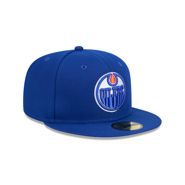 EDMONTON OILERS NEW ERA NHL 59FIFTY BLUE FITTED HAT