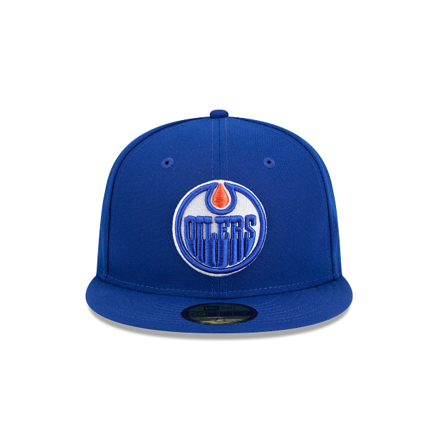 EDMONTON OILERS NEW ERA NHL 59FIFTY BLUE FITTED HAT