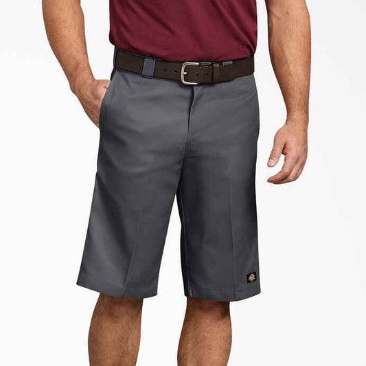 DICKIES RELAXED FIT WORK SHORTS, 13" - CHARCOAL GRAY