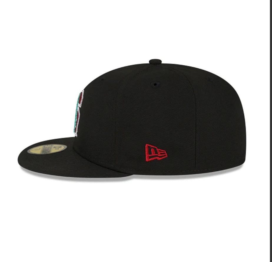 STANFORD CARDINALS 59FIFTY NEW ERA BLACK FITTED HAT