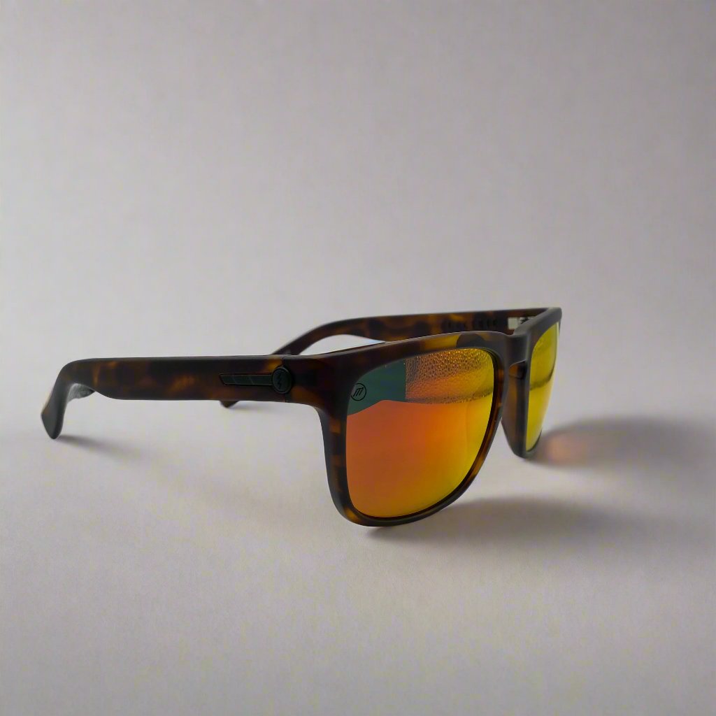 ELECTRIC KNOXVILLE MATTE TORT SUNGLASSES- FIRE CHROME