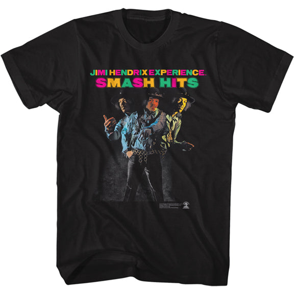 JIMI HENDRIX SMASH HITS T-SHIRT - BLACK