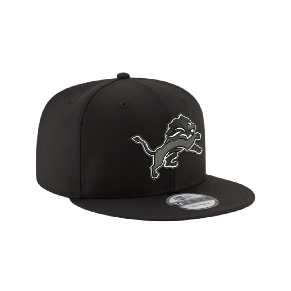 DETROIT LIONS 9FIFTY NEW ERA BLACK SNAPBACK HAT