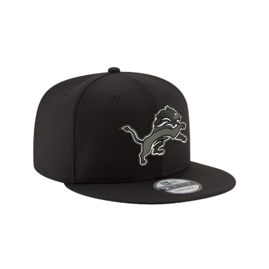 DETROIT LIONS 9FIFTY NEW ERA BLACK SNAPBACK HAT