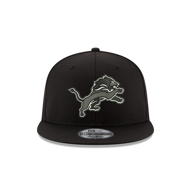 DETROIT LIONS 9FIFTY NEW ERA BLACK SNAPBACK HAT