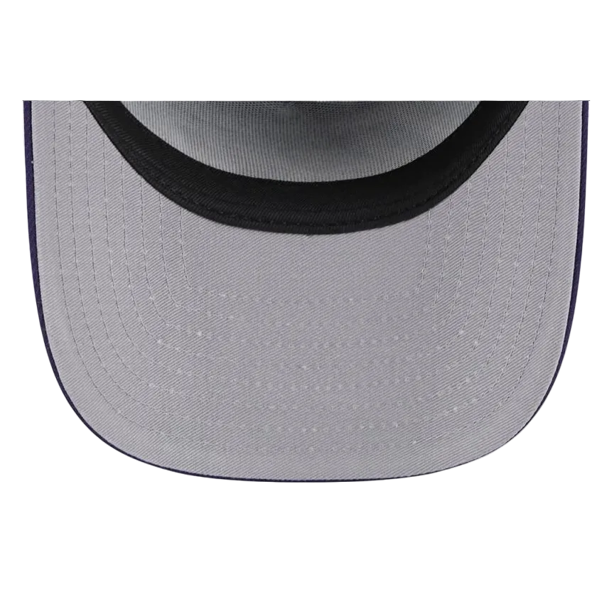 LSU TIGERS 9FIFTY A-FRAME NEW ERA NCAA PURPLE SCRIPT SNAPBACK HAT