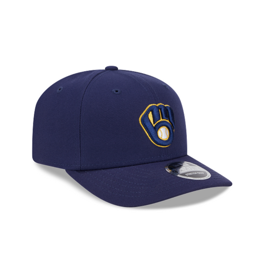 MILWAUKEE BREWERS 9SEVENTY NEW ERA NAVY SNAPBACK HAT