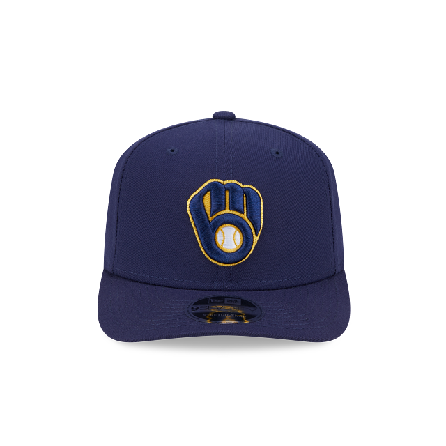 MILWAUKEE BREWERS 9SEVENTY NEW ERA NAVY SNAPBACK HAT