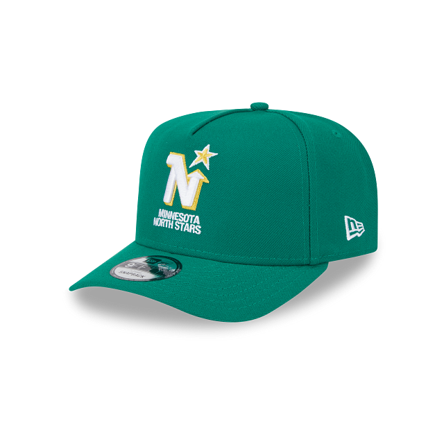 MINNESOTA NORTH STARS 9FIFTY A-FRAME NEW ERA NHL GREEN SNAPBACK HAT