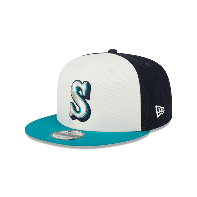 SEATTLE MARINERS 9FIFTY MLB NEW ERA NAVY/WHITE/TEAL SNAPBACK HAT