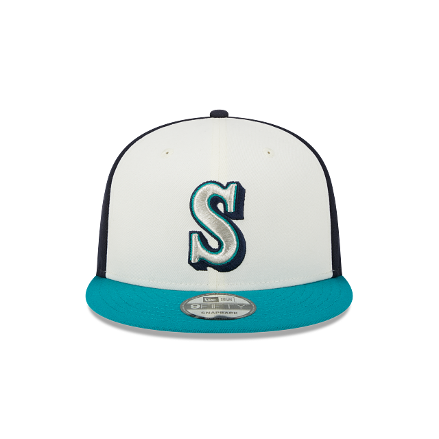 SEATTLE MARINERS 9FIFTY MLB NEW ERA NAVY/WHITE/TEAL SNAPBACK HAT