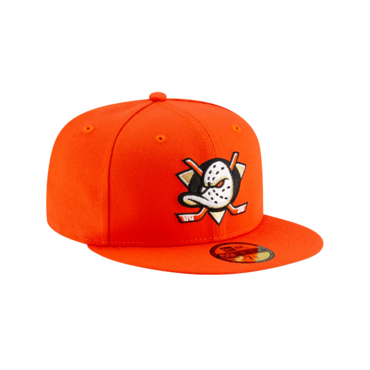 ANAHEIM DUCKS 59FIFTY NEW ERA ORANGE FITTED HAT