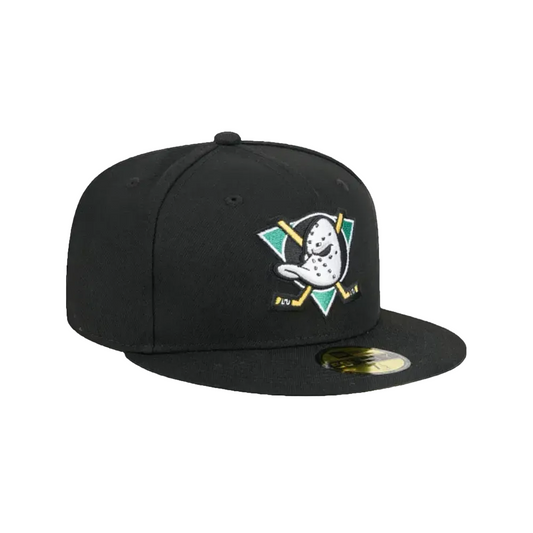 ANAHEIM DUCKS NEW ERA NHL 59FIFTY BLACK FITTED HAT