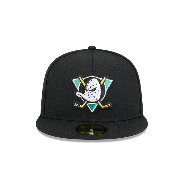 ANAHEIM DUCKS NEW ERA NHL 59FIFTY BLACK FITTED HAT