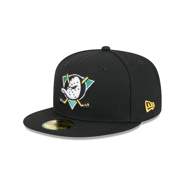 ANAHEIM DUCKS NEW ERA NHL 59FIFTY BLACK FITTED HAT