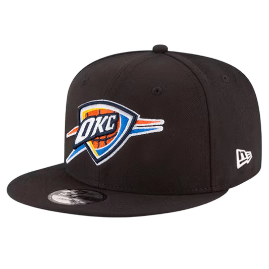 OKLAHOMA CITY THUNDER 9FIFTY NEW ERA BLACK SNAPBACK HAT