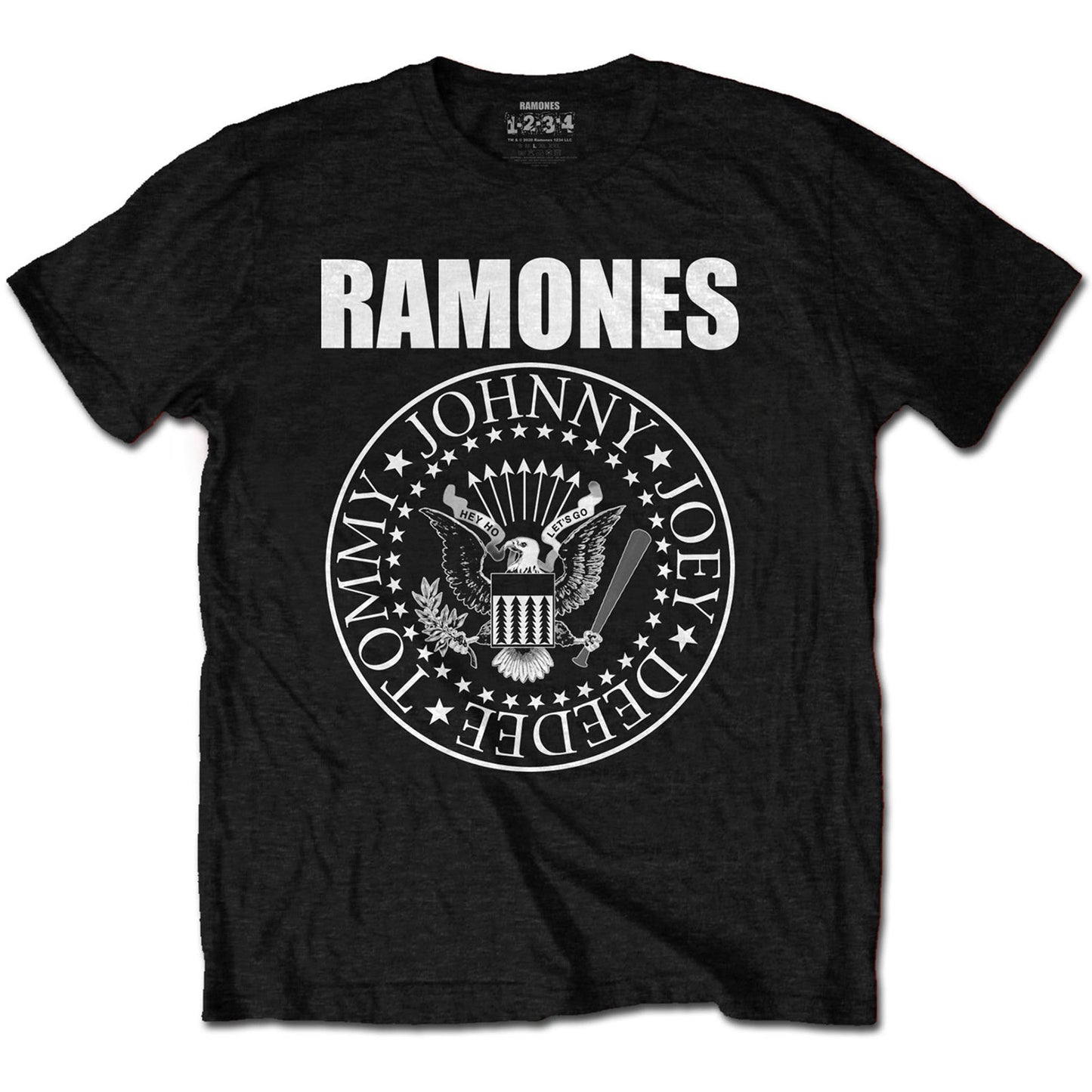 RAMONES PRESIDENTIAL SEAL T-SHIRT - BLACK