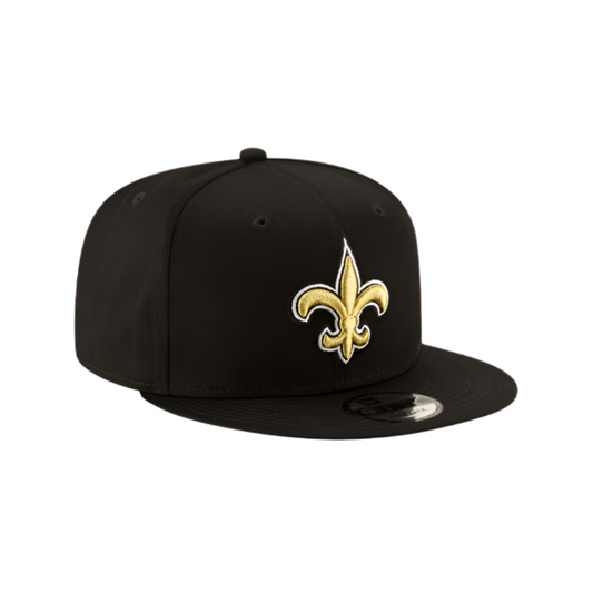 NEW ORLEANS SAINTS 9FIFTY NEW ERA BLACK AND GOLD SNAPBACK HAT