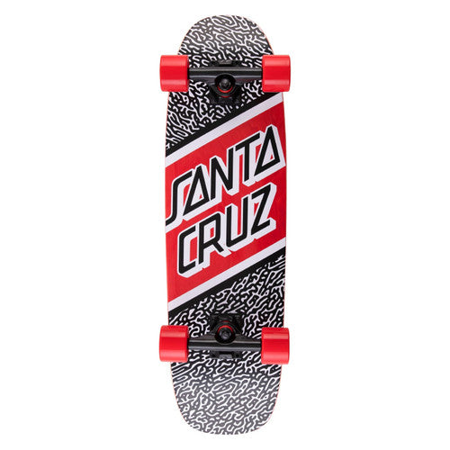 SANTA CRUZ AMOEBA STREET CRUISER COMPLETE (BLACK/WHITE/RED)- 8.4" x 29.4"