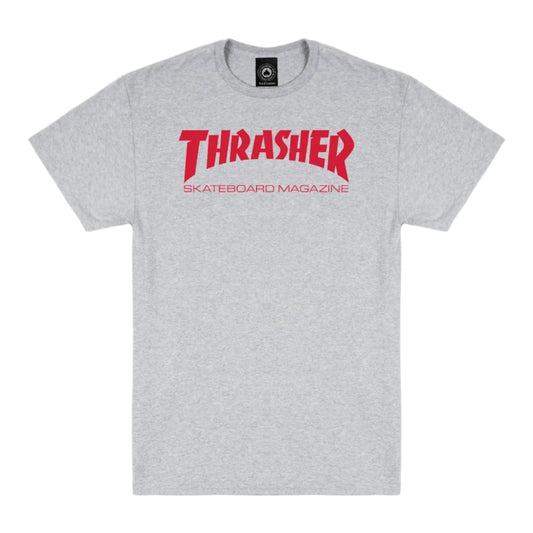THRASHER SKATE MAG T-SHIRT - GREY/RED