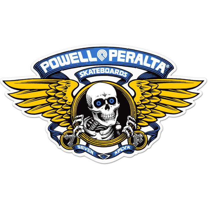 POWELL PERALTA BLUE WINGED RIPPER STICKER 20 PK