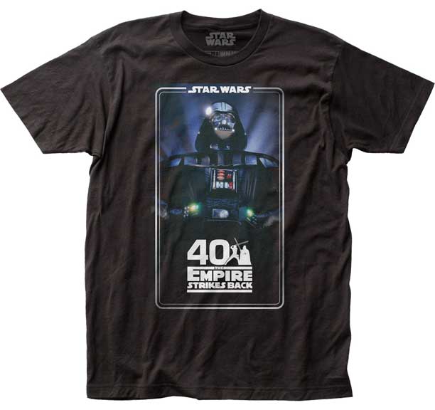 STAR WARS THE EMPIRE STRIKES BACK 40 YEARS T-SHIRT - BLACK